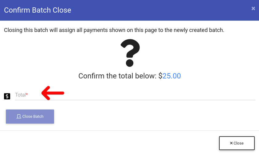 Confirm Closing Batch Payments in ExactEstate
