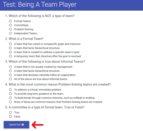 Property Management Online Test
