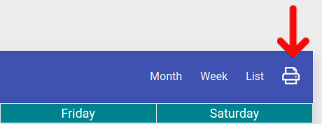 Unit Calendar Printing Option