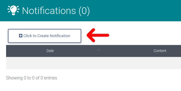 Creating Notification on Units Page for Property Management Software