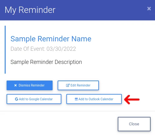 Staff Reminder Details